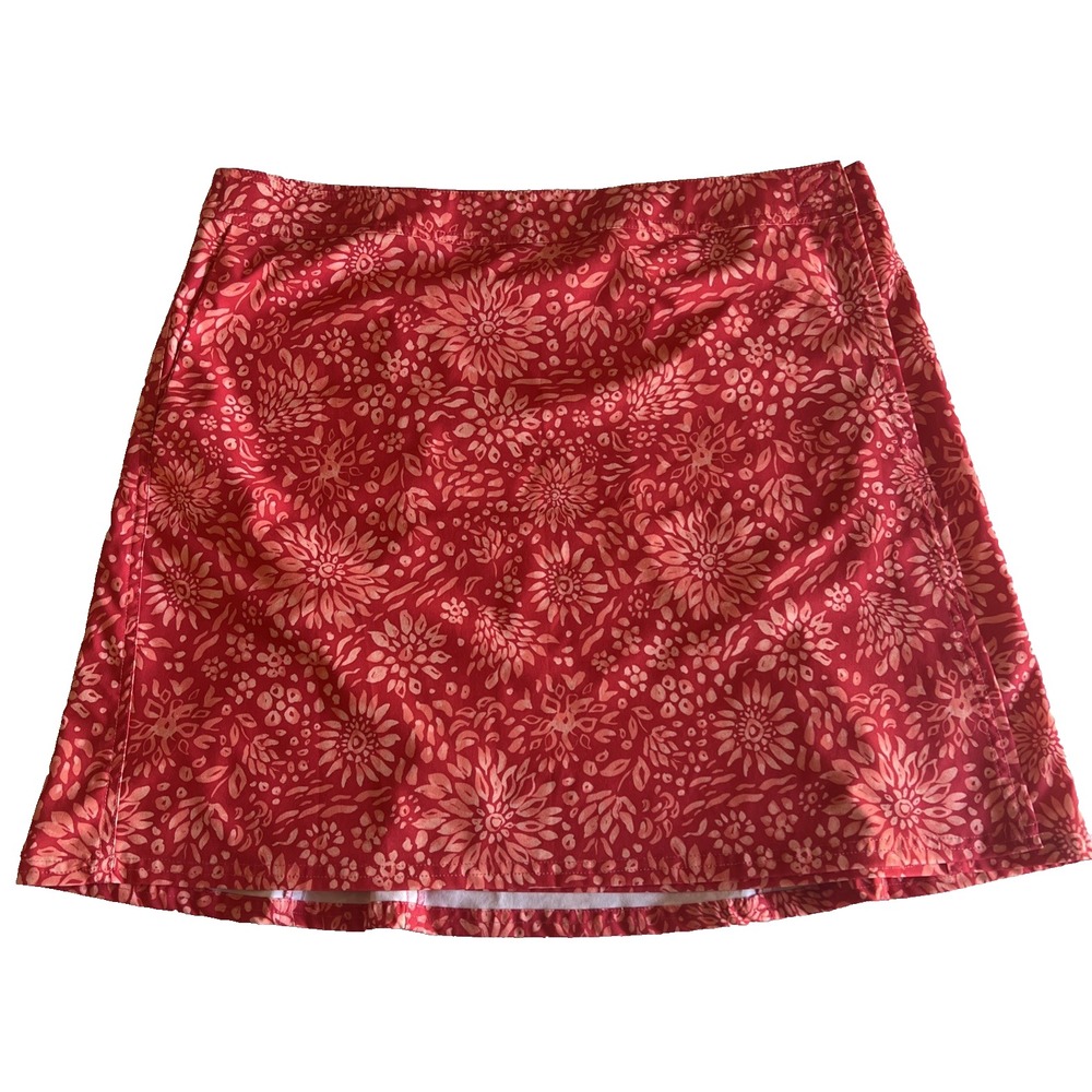 Ripskirt Women's Red (ish)‎ Skirt Floral Size XL